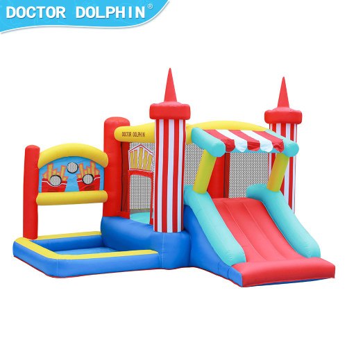מתקן קפיצה מתנפח לחצר עם מגלשה D72012 מבית Doctor Dolphin