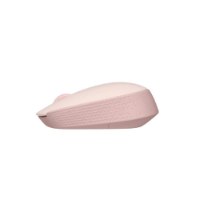 עכבר אלחוטי ורוד Logitech M171 Retail – פריט בודד עכבר אלחוטי ורוד נראה מהצד על רקע לבן
