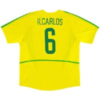 Brazil Home Shirt World Cup 2002 - R.CARLOS