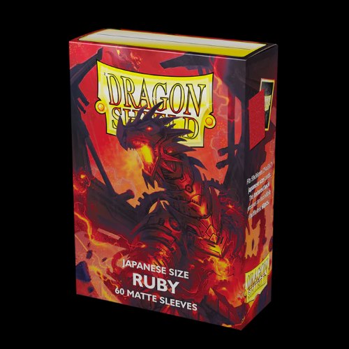 סליבים סליב מגן גודל יפני DS60J מט דרגון שילד - Ruby אדום רובי