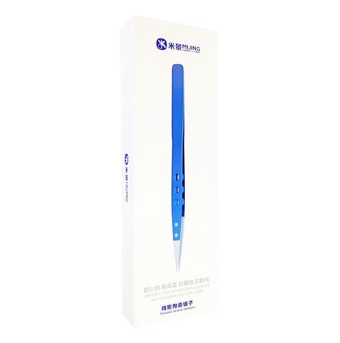 פינצטה קרמית 160MM מקצועית חברת Mijing - ישרה