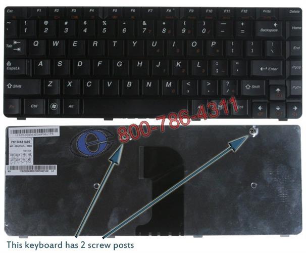 מקלדת למחשב נייד לנובו Lenovo IdeaPad U450 / U450P Laptop Keyboard PK130A91A00 / MP-08G73US-6982