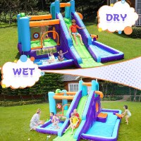 מתנפח מים עם מגלשה ומנהרת זחילה W83024 מבית Doctor Dolphin