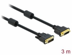כבל מאריך Delock Extension Cable DVI 24+1 Male To DVI 24+1 Female 3 m