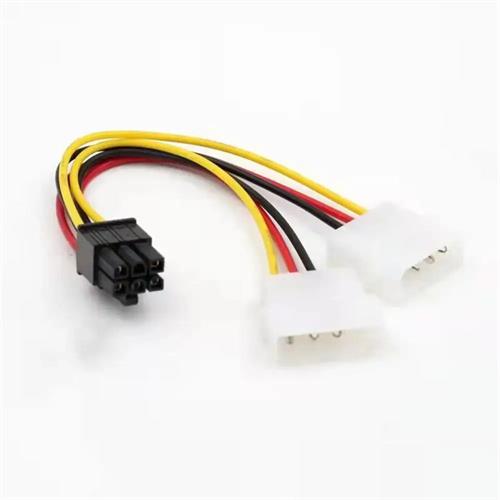 כבל – 2xMolex to 6pin PCIe