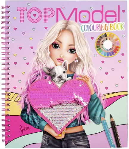 חוברת טופ מודל צביעה מדבקות ונצנצים Coloring Book TopModel