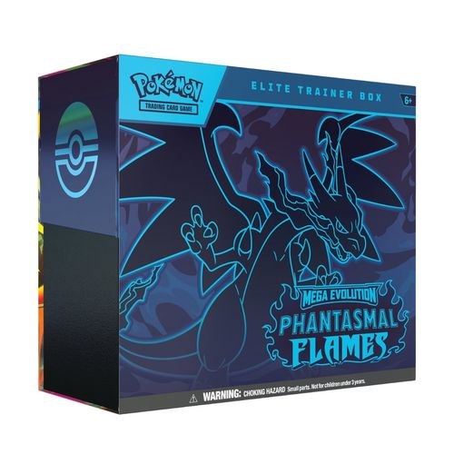מארז קלפי פוקימון Pokémon: Mega Evolution Phantasmal Flames Elite Trainer Box ETB