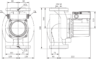 TOP-S 50/10 2-SPEEDS (1~230 V, PN 6/10)