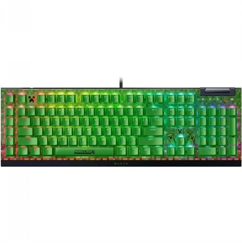 מקלדת גיימינג Razer Blackwidow V4 X Minecraft Edition