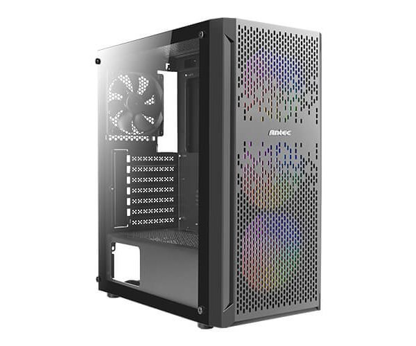 מארז Antec NX290 Mid Tower Tempered glass side 3X12mm RGB FANS