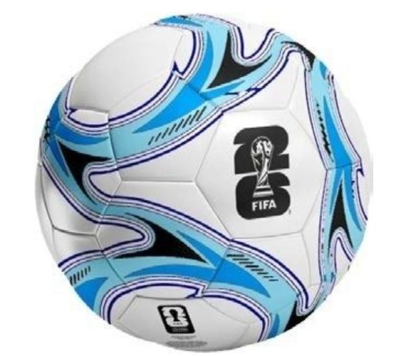 כדורגל מונדיאל תכלת לבן ושחור FB38 – FIFA WORLD CUP 2026
