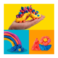 פליידו-רבעיית קונפטי - Playdo HPDGI1727