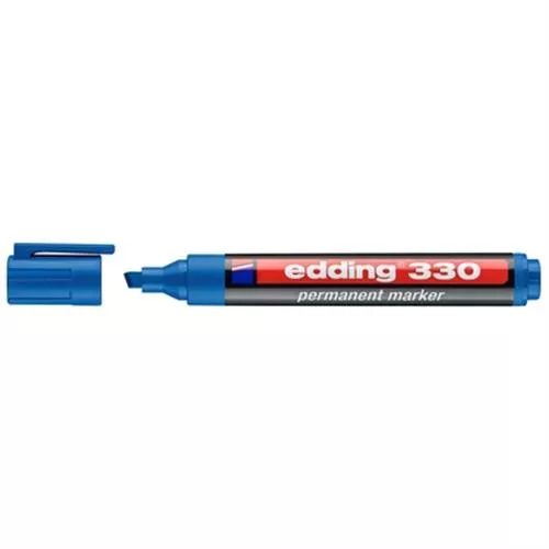 טוש פרמננט 330 טיפ קטום 1-5 מ"מ תכלת אדינג edding