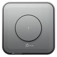 תחנת עגינה j5create USB-C לשני מסכי 4K HDMI עם מטען אלחוטי 15W