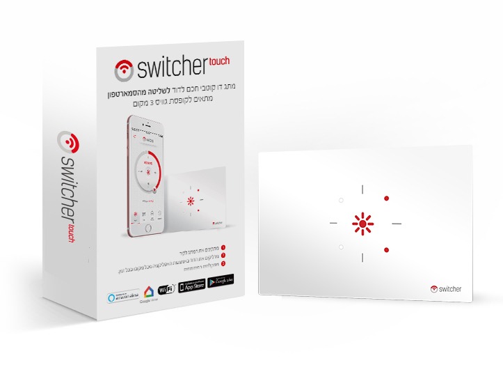 מתג הדוד החכם של סוויצ'ר - switcher Touch v3 - בית חכם