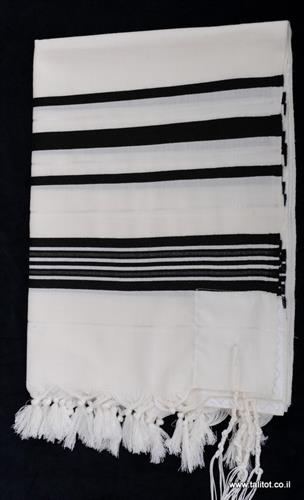 טלית גדול מצמר/שחור