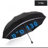 שחור - מטריה מתקפלת חזקה במגוון צבעים