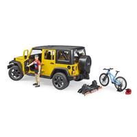 ג'יפ רוביקון עם מנשא ורוכב אופניים – 02543 Bruder Jeep