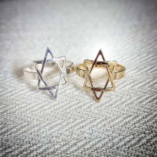 טבעת מגן דוד גבוהה