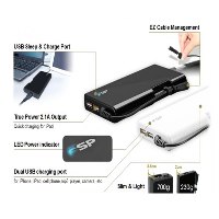 מטען אוניברסלי למחשב נייד FSP Notebook Universal Adapter 120W 2xUSB – אינפוגרפיקה המציגה מטען שחור ולבן עם חיבורי USB