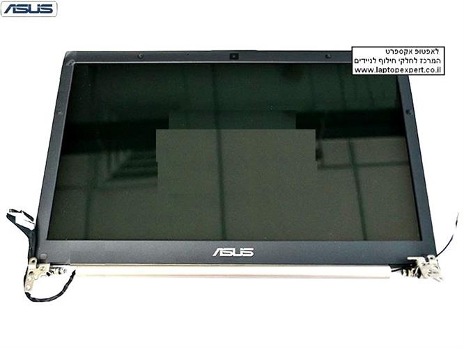 קיט מסך להחלפה כולל גב מסך , מסגרת מסך , ציריות וכבל מסך למחשב נייד אסוס Asus Zenbook U46E Laptop lcd screen display assembly