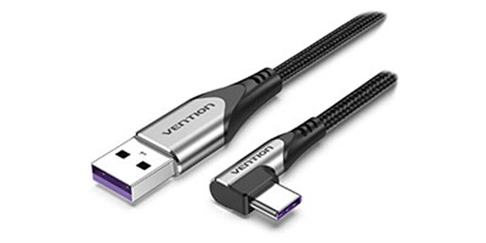 Vention USB-A to USB-C (90°) Super Charge 1m Cable
