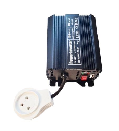 ממיר מתח לרכב 600W מ-12V ל-220V - חברת Semicom