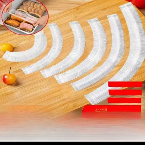מארז 100 יח׳ כיסוי ניילון עם גומי לאיטום ושמירת טריות המזון