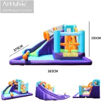 מתנפח מים עם מגלשה W83020 מבית Doctor Dolphin