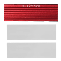 גוף קירור מאלומיניום צבע שחור SSD 2280 M.2 NVMe HeatSink