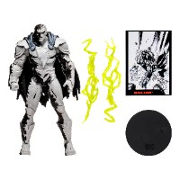 דמות אקשן בלאק אדם 18 ס"מ DC direct Black Adam Line Art Variant Figure w/Comic