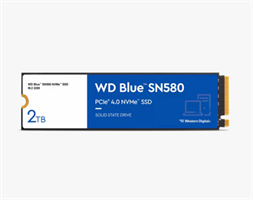 דיסק פנימי WD Blue SN580 2TB Nvme Gen4 2280 Up to 4150MB/s