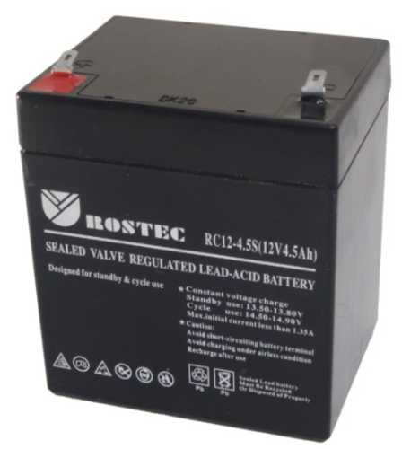 מצבר עופרת נטען 12V-4.5Ah רוזטק Rostec