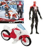 ספיידרמן - דמות ספיידרמן 30 ס''מ  עם אופנוע - SPIDERMAN