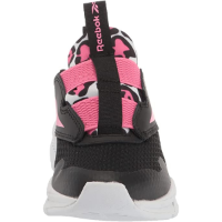 REEBOK | ריבוק - REEBOK XT SPRINTER SLIP KIDS נעלי ספורט ללא שרוכים שחור ורוד מנומר | ילדים