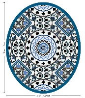 עיצוב איזור האסלה – מדבקה (39 ₪) שטיחון (88 ₪) סט (119 ₪) סנטוריני TIVA DESIGN