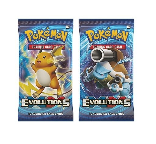 קלפי פוקימון סט 2 בוסטרים Evolutions XY - אבולושיין (רנדומלי)