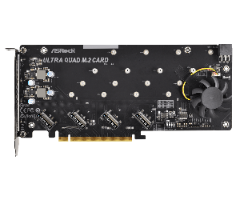 כרטיס ASROCK ULTRA QUAD M.2 CARD