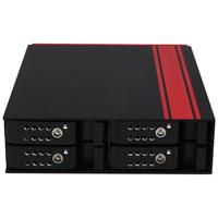 iStarUSA 5.25" to 4x 2.5" SATA SAS 6 Gbps HDD SSD Hot-swap Rack