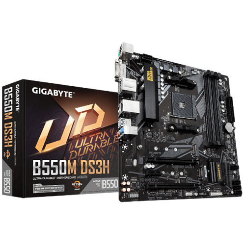 לוח אם למעבדי Gigabyte B550M DS3H 1.7 DDR4 Micro-Atx For AMD AM4