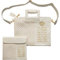 תיק טלית ותפילין מפואר דגם ברכת כהנים זהב