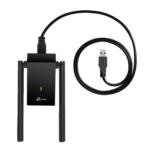 מתאם Wi-Fi USB ‏TP-Link Archer T4U Plus AC1300 עם אנטנות חיצוניות