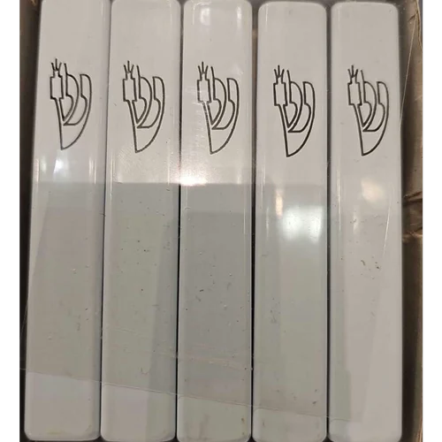 בית מזוזה אלומיניום לבן מתאים לקלף 7 ס"מ