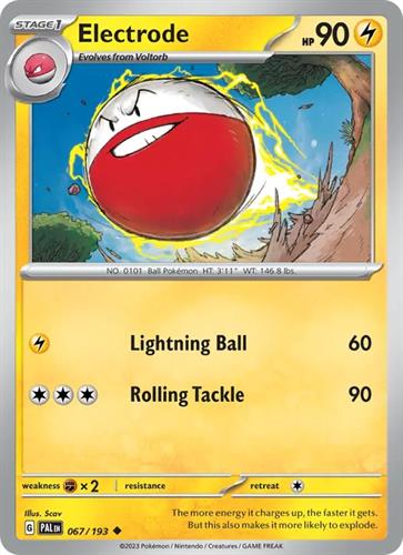 קלף בודד single פוקימון - electrode - Paldea Evolved - 067/193