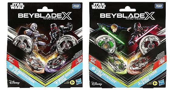 זוג בייבלייד עם זוג משגרים 2 דגמים לבחירה  8+  Beyblade X Star Wars