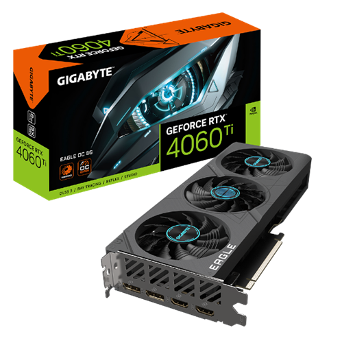 כרטיס מסך Gigabyte RTX 4060 Ti EAGLE OC 8GB 1XHDMI 3XDP