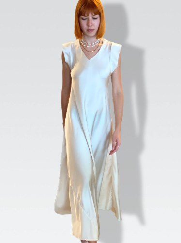 שמלת AVRIL - לבנה
