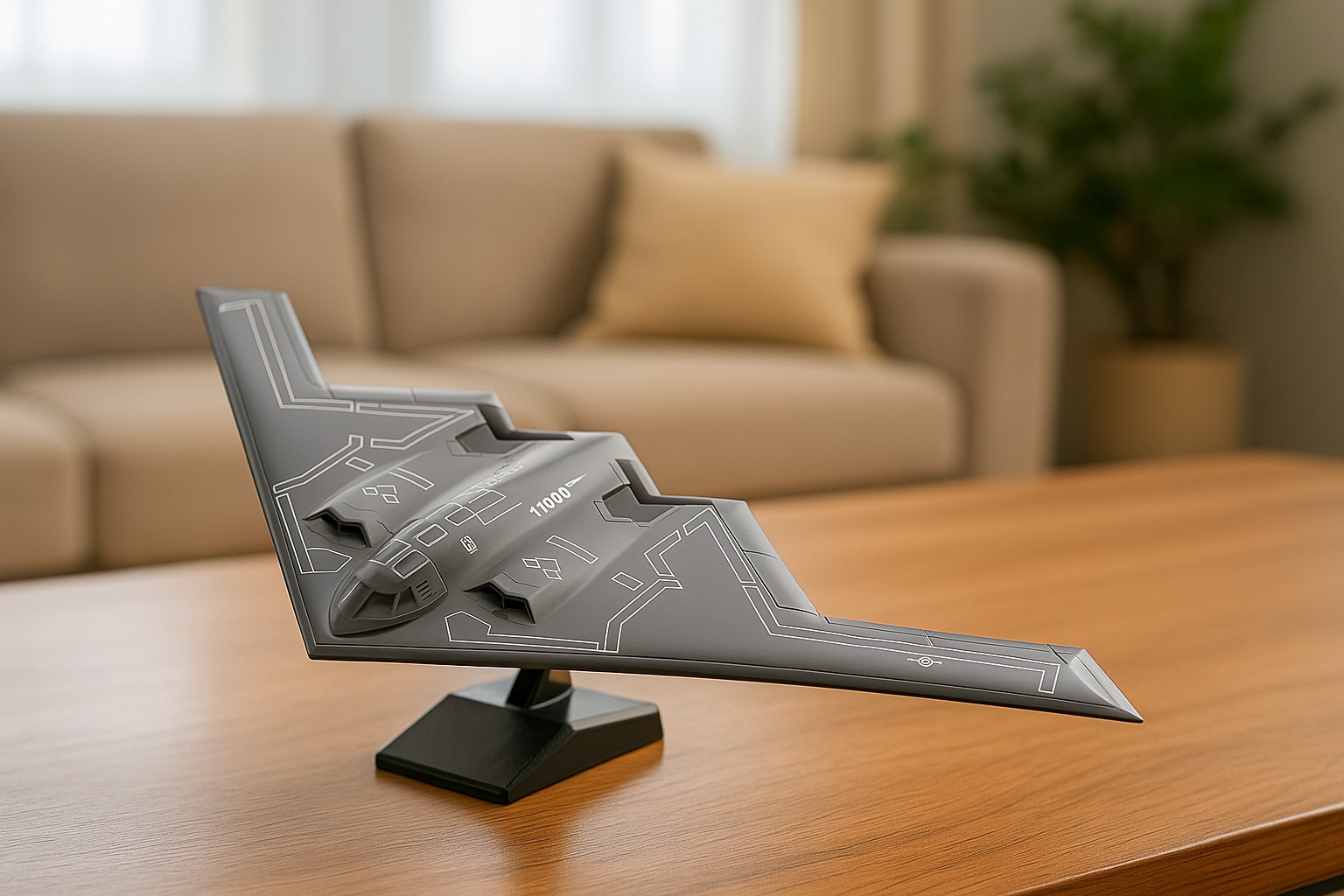 מטוס B-2 Spirit דגם 1:200 ממתכת
