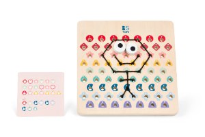 משחק השחלה לפי דגמים – חוטים וקודים