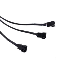מפצל רכזת למאווררי מחשב PWM ניתן לחבר עד 3 מאווררים באורך 25cm